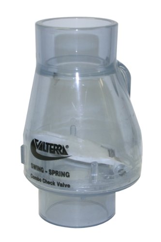 Valterra 2002-C20 PVC Salıncak/Yay Kombinasyonu Çek Valf, Açık, 2 Kayma