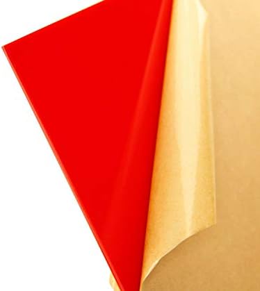 Kırmızı Saydam Akrilik Pleksiglas Levha 1/8 x 12 x 24 (2157)