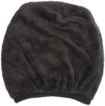 Wallfire Kış Baggy Şapka Sıcak Yumuşak Polar Örme Boy Hımbıl Bere Kap Erkekler Kadınlar için