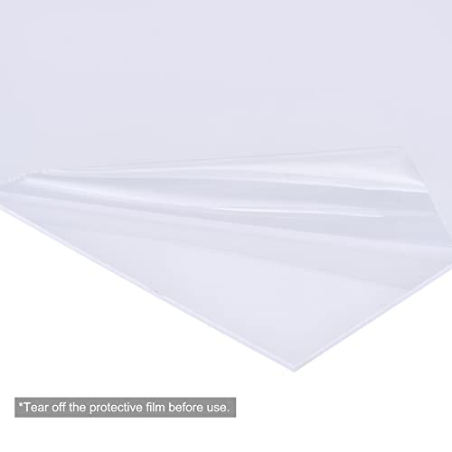 MECCANIXITY Beyaz ABS Plastik Levha 10x8x0.06 inç için Yapı Modeli, DIY El Sanatları, Panel, 4 paketi