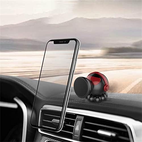 Evrensel Araba Cep Telefonu Araç Tutucu Gösterge Paneli Mini Taşınabilir Navigasyon Braketi Ayarlanabilir Açı (Kırmızı)