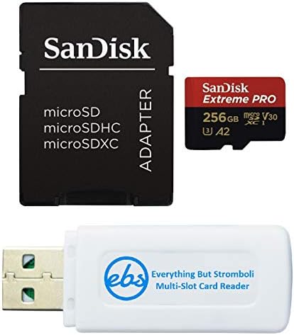 SanDisk Extreme Pro 256 GB V30 A2 microSDXC Hafıza Kartı için DJI Mavic Hava 2 Drone ile Çalışır 4 K UHD U3 Paket ile (1) her