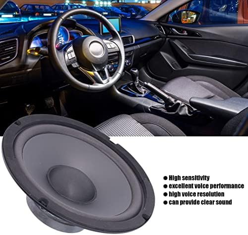 Ymıko 6.6 inç Araba Ses Hoparlör, Araba Subwoofer Koaksiyel Hoparlör Ses Hoparlör Evrensel Araç Stereo Ses Sistemi için Araba