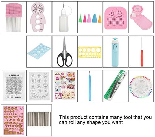 24 Adet DIY Quilling Kağıt Oluklu Araçları Setleri Sanat Zanaat Dekorasyon (Renk Rastgele) Yeni Başlayanlar için, çocuklar ve
