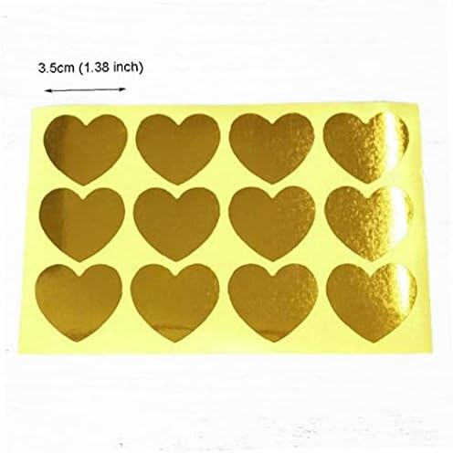 TOSSPER 120 adet Yuvarlak Mühür Etiket Kalp Kağıt Etiket Yapıştırıcı Hediye Mühür Çıkartmalar Hediye Kutusu Ambalaj Etiket