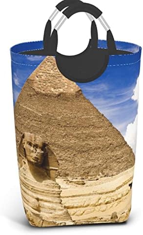 Mısır Piramitleri Çamaşır Sepetleri Katlanabilir Büyük İpli Giysi Sepet Depolama İçin Yatak Odası, Çamaşır Odası, Dolap, Banyo