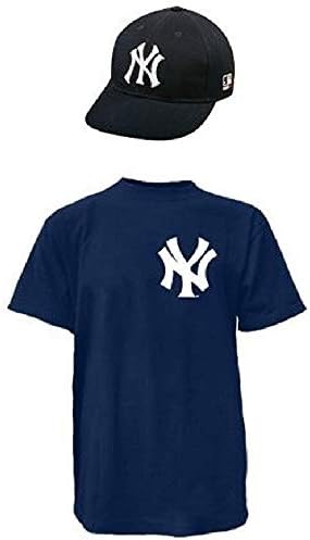 Majestic Athletic New York Yankees Lisanslı Cap & Jersey Combo Resmi Çoğaltma Gençlik ve Yetişkin
