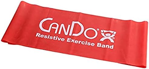 Fabrication CanDo Egzersiz Bandı, 5 Ayaklı Tekli, kırmızı, 10-6452