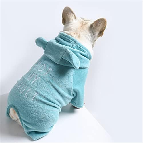 FKSDHDG Fransız Bulldog Giyim Kış Pug Giyim Tulum Schnauzer Köpek Pijama Pantolon Sevimli Pet Kostüm Giyim Kıyafet Konfeksiyon
