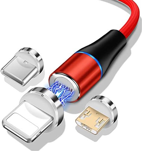 Manyetik Hızlı Şarj Kablosu, Cep Telefonu için İşçi için Tek hatlı Çok Amaçlı Hızlı Şarj Kablosu (kırmızı)