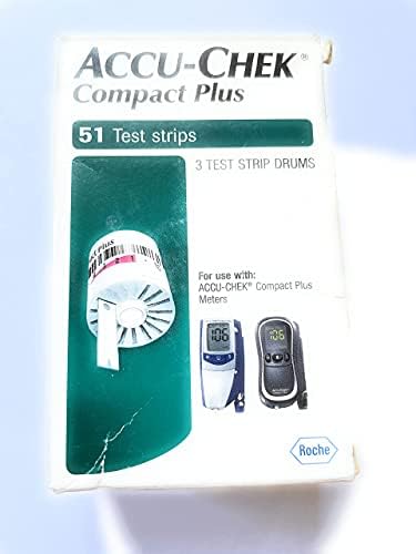 Accu Chek Compact Plus Kan Şekeri Test Şeritleri, 51 Sayım (2'li Paket)