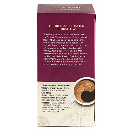 Teeccino Bitkisel Çay – Doğal Enerji için Kafeinsiz ve Prebiyotik Olan Fındık Bakımından Zengin ve Kavrulmuş Bitkisel Çay, 25