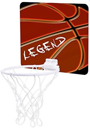 Jacks Outlet The Word Legend on Up-Close Basketball-Çocuk 7.5 x 9 Mini Basketbol Backboard-6 Çember ile Gol
