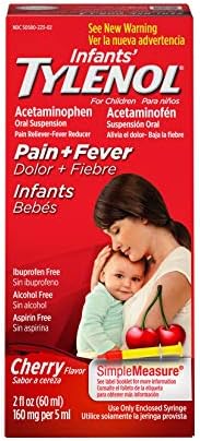 Bebeklerin Tylenol Asetaminofen Sıvı İlacı, Kiraz, 2 fl. oz