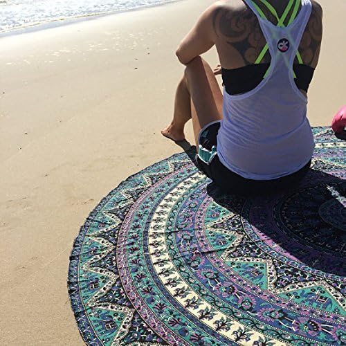 Popüler Hint Mandala Yuvarlak Roundie Plaj Atmak Goblen Hippy Boho Çingene Pamuk Masa Örtüsü Plaj Havlusu, Popüler El Sanatları