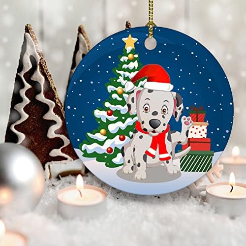 Noel Pet Süsler, Büyük Dane Seramik Süs Dekoratif Asılı Hatıra Komik Noel ağaç Dekor, 3