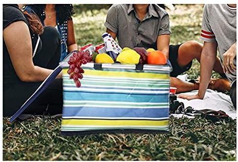 Gracnec Katlanabilir Piknik Sepeti,Bakkal Çantası Piknik seti,Kolay Saklama için Ekstra Büyük Yalıtımlı Çanta.Seyahat için uygun,