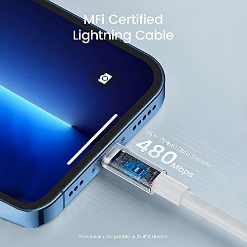 65 W USB C Şarj Seti, AOHI Magcube 65 W PD Hızlı Şarj ile USB C Yıldırım Kablosu için iPhone 13(3ft MFi Sertifikalı), iPhone