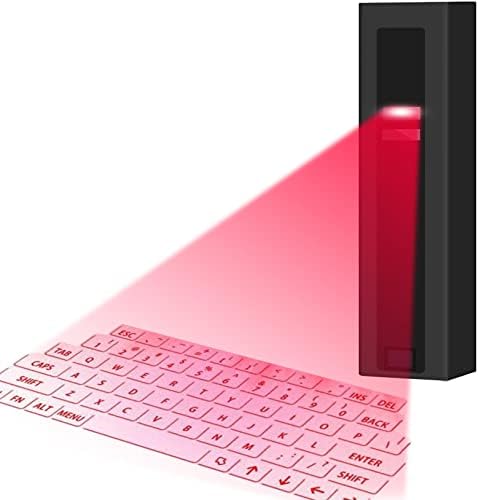 FengLS Kablosuz Projeksiyon Klavye Mini Bluetooth Sanal Klavye Taşınabilir Tam Boyutlu Tuş Takımı için Smartphone ve PC / Bilgisayar
