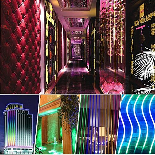 XUNATA Neon burcu ışıkları, rüya renk değiştiren LED piksel Neon halat ışık, DC 5 V SK6218 60 LEDs / m su geçirmez esnek RGB