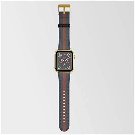 Apple Watch 38mm/40mm - 38mm/40mm - Altın ile Uyumlu Smartwatch Bandında Ia Po tarafından Vermilyon Hattı