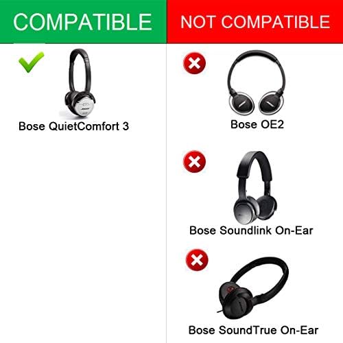QC3 Kulak Pedleri, Lavien Yedek Kulak Yastıkları için Bose QC3 / OE / OE1, bellek Köpük kulak Yastıkları Kapak Kiti için Bose