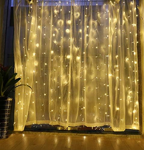 Yatak odası için LED perde ışıkları - Wilgro yatak odası pırıltı ışıkları asılı dize ışık perdesi peri dize ışıkları yatak odası,