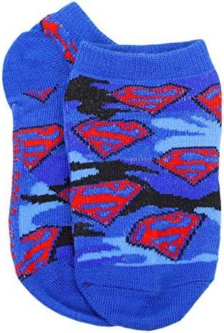 DC Comics Çocuğun 8 Paket Süper Kahraman Logo Çorapları