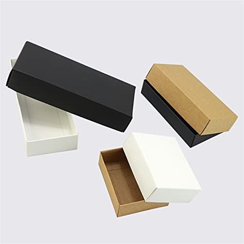 SYBH Siyah ve Beyaz Kraft Kağıt Hediye Kutusu Beyaz Kağıt Hediye Kutusu Ambalaj Kutuları saklama kutusu Dosya saklama kutusu