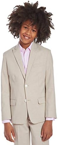 Calvin Klein Erkek Blazer Takım Elbise Ceket, 2 Düğmeli Tek Göğüslü Kapatma, Düğmeli Manşetler ve Ön Kapak Cepleri