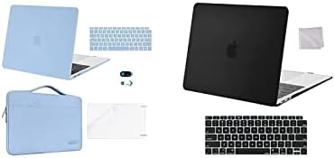 MOSISO MacBook Air 13 inç Kılıf ile Uyumlu 2018-2020 A2337 M1 A2179 A1932, Plastik Sert Kabuk ve Çanta ve Klavye Cilt ve Webcam
