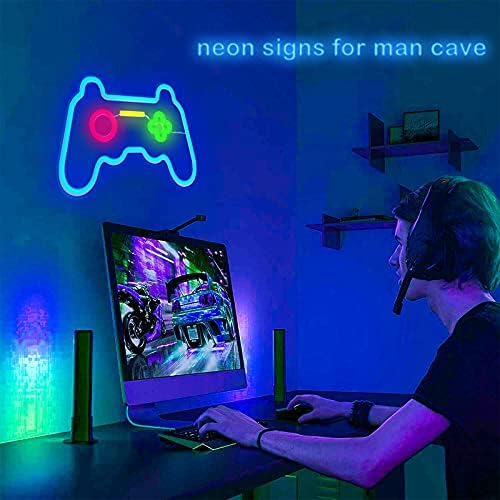 Oyun Neon burcu Gamepad şekli LED Neon ışıkları Işaretleri Duvar dekor için Oyun Denetleyicisi LED Neon ışaretleri Yatak Odası