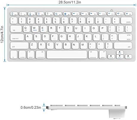 Woeunse Bluetooth Klavye ile Uyumlu iPad 10.2 (8th / 7th Nesil) / 9.7, iPad Hava 4th Nesil, iPad Pro 11/12. 9, iPad Mini, ve
