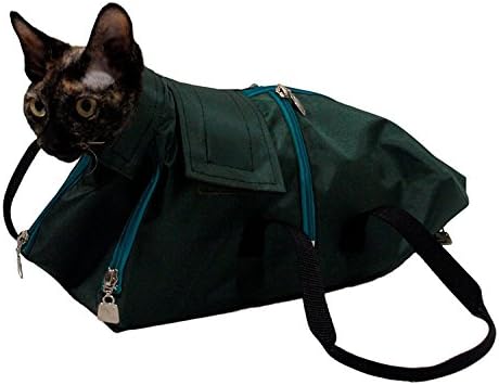 Ameliyattan Sonra Premium Kedi Tutma Çantası, Kedi Bakım Çantası, Kedi Taşıma Çantası Giyin. Kumaşlar Kullanılarak Avrupa'da