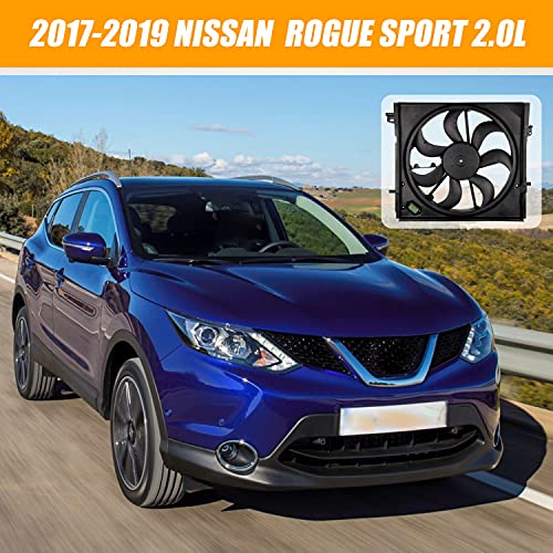 Wztepeng Yeni Radyatör Soğutma Fanı düzeneği ile Uyumlu 2017-2019 Nissan Rogue Spor 2.0 L S/SL/SV Değiştirin 214816MA0A