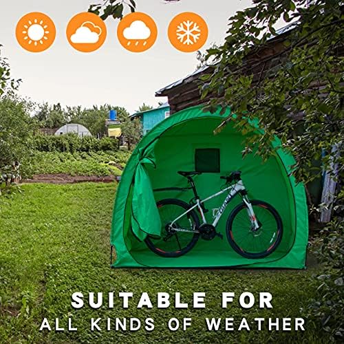 KPSON Bisiklet Çadır, bisiklet Depolama Döken Bisiklet Kapak Barınak için Pencere Tasarımı ile Açık Havada, Kamp, bahçe Vagon,
