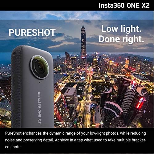 Dokunmatik Ekranlı Insta360 ONE X2 360 Kamera-5. 7K30 360 Video, Ön SteadyCam Modu, 18MP 360 Fotoğraf + InstaPano (Kartsız)