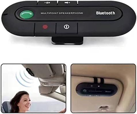 SZSS-Araç Araç Kiti Bluetooth Taşınabilir Çok Noktalı Kablosuz Eller Serbest Bluetooth Güneşlik Araç İçi Hoparlör Araç Kiti,
