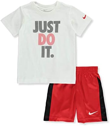Nike Erkek Bebek Kısa Kollu Just Do It T-Shirt & Şort İki Parçalı Set (Yürümeye Başlayan Çocuk)
