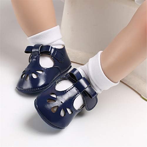 RVROVIC Bebek Kız Mary Jane Flats Prenses Vaftiz Vaftiz Bebek Beşik Ayakkabı Toddler Prewalkers