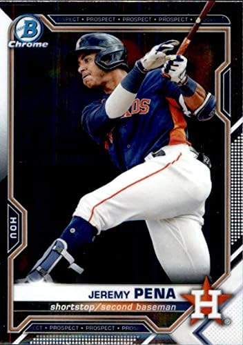 2021 Bowman Krom Umutları BCP-11 Jeremy Pena Houston Astros MLB Beyzbol Ticaret Kartı