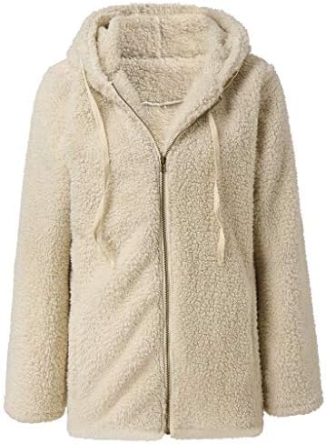 Açık dikiş ceket kadın sonbahar kış uzun kollu kalın kapüşonlu ceket hırka