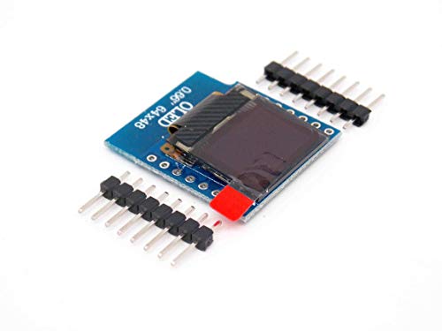 SSD1306 OLED Kalkanı için WeMos D1 Mini 0.66 'İki Düğme IIC I2C IOT 0.66' inç 64X48 Arduino Uyumlu Modülü 3.3 V
