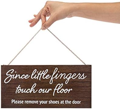 Küçük Parmaklar Zemine Değdiğinden Lütfen Ayakkabılarınızı Kapıdan Çıkarın - Ayakkabı Kapalı İşareti-Ayakkabı İşareti Yok-Ayakkabı