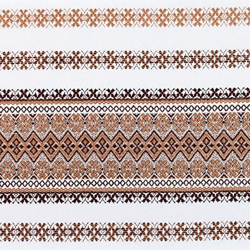 NOEL HEDİYESİ Dekoratif kumaş Ukrayna süs Masa Örtüsü Paskalya etnik beyaz Bej kahverengi 200x150 cm / 79x 59
