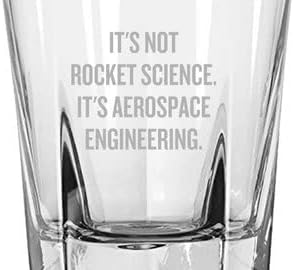 Havacılık Mühendisi Hediyesi, Roket Bilimi Değil, Komik Kayalar Camı, Kazınmış Viski Bardağı