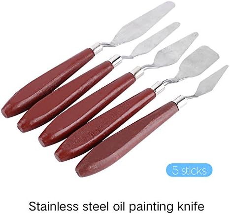 Boyama Karıştırma Bıçağı, paslanmaz Çelik Boyama Kazıyıcı Boyama Bıçak Seti Paleti için Profesyonel Hobi Sanatçı için