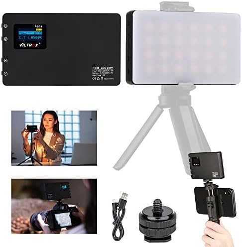 Viltrox Profesyonel DSLR Kameralar için LED Video ışığı, 2500 k-8500 k Taşınabilir Fotoğraf Aydınlatma Bicolor Mini kamera ışık