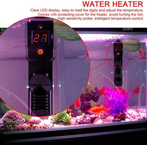 EVTSCAN akvaryum su ısıtıcı Akvaryum, 100 W LED Akvaryum Mini Dalgıç balık tankı ayarlanabilir su ısıtıcı çin Fiş 220 V
