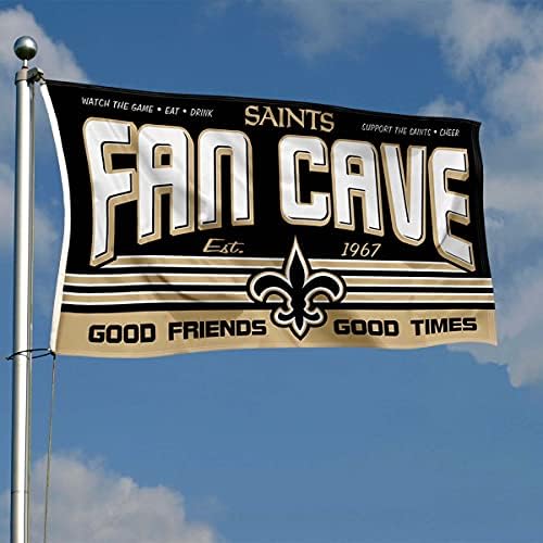 WinCraft New Orleans Saints Fan Man Cave Afiş Bayrağı